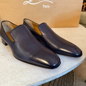 Christian Louboutin Dandelion Flat Calf Patine Men's Leather Shoes, 44, 45, 46